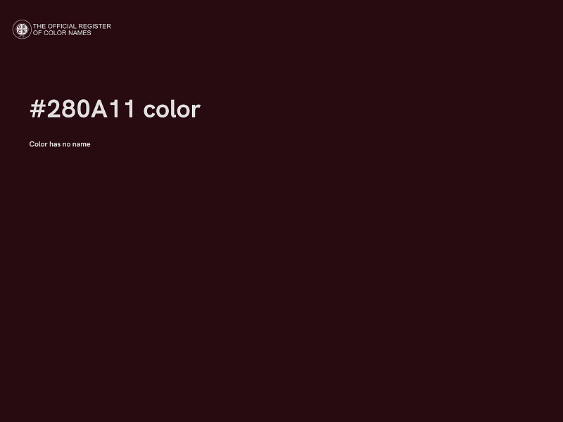 #280A11 color image