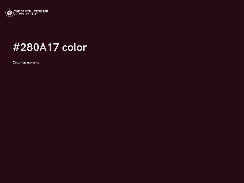 #280A17 color image