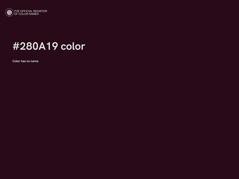 #280A19 color image