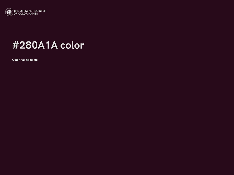 #280A1A color image