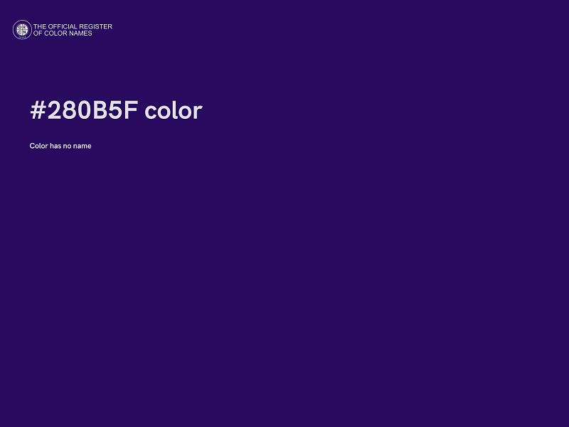 #280B5F color image