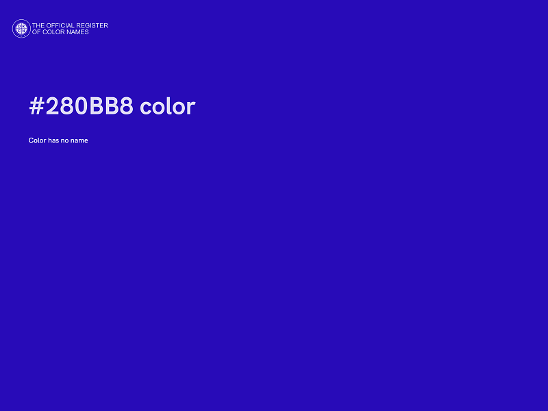 #280BB8 color image