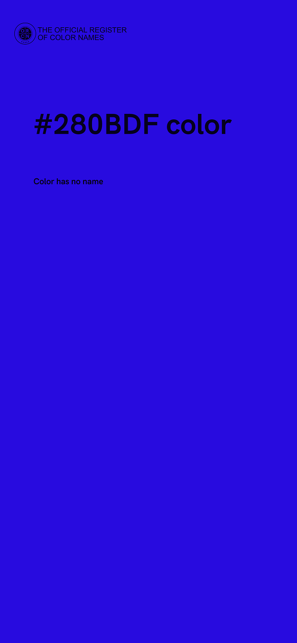 #280BDF color image