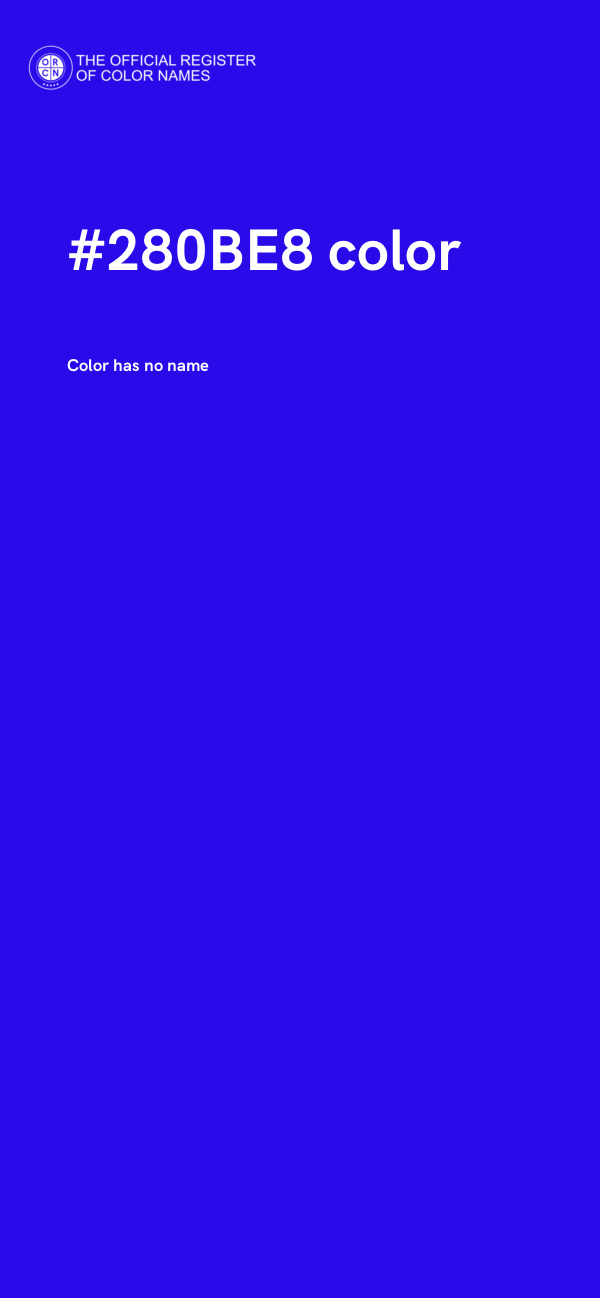 #280BE8 color image