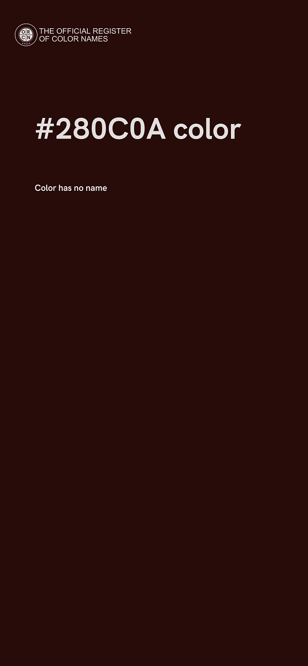 #280C0A color image