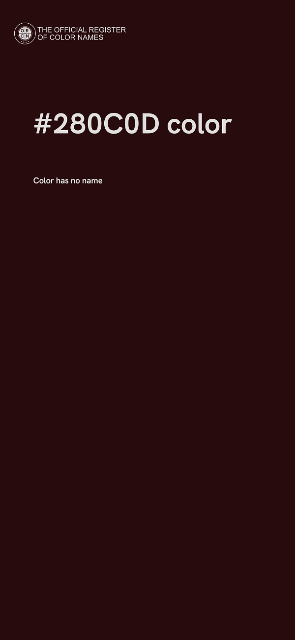 #280C0D color image