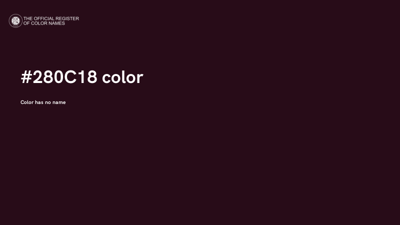 #280C18 color image