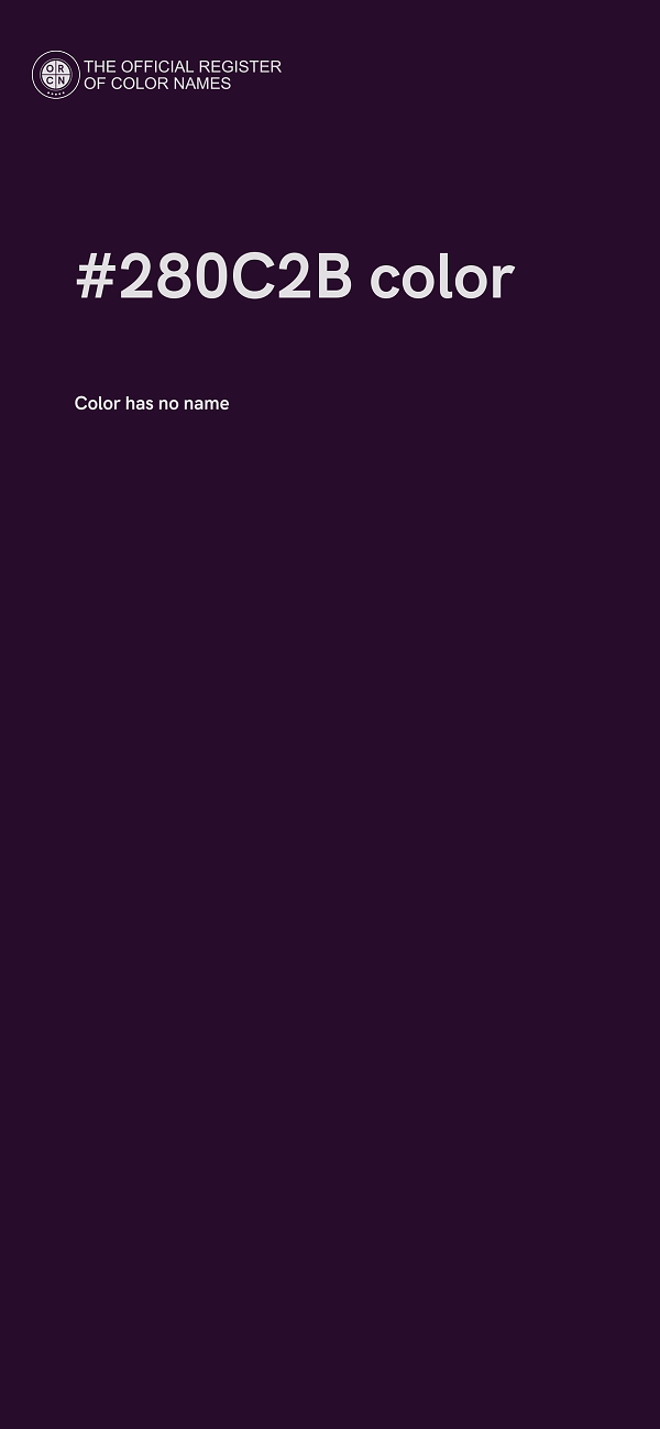 #280C2B color image