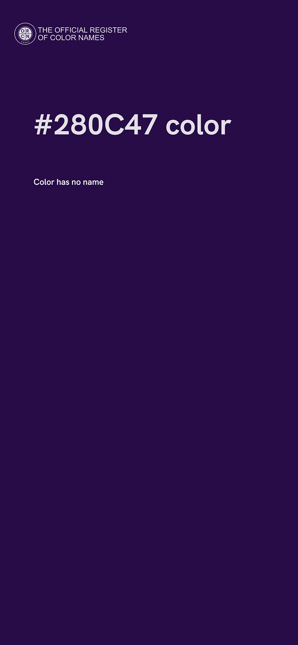 #280C47 color image