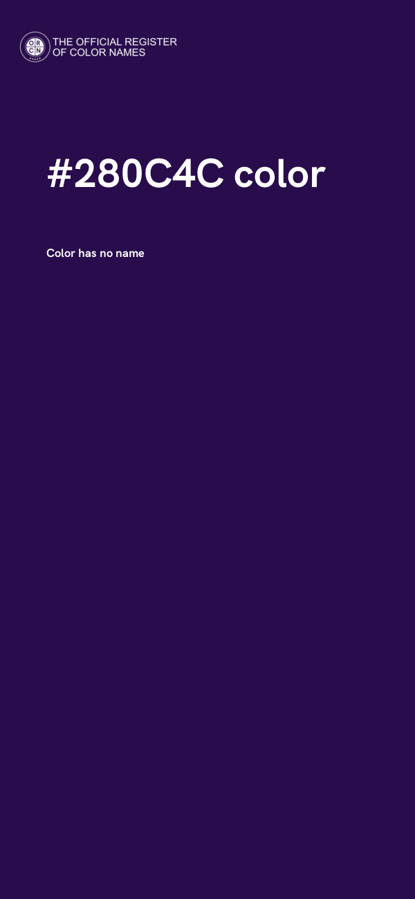 #280C4C color image