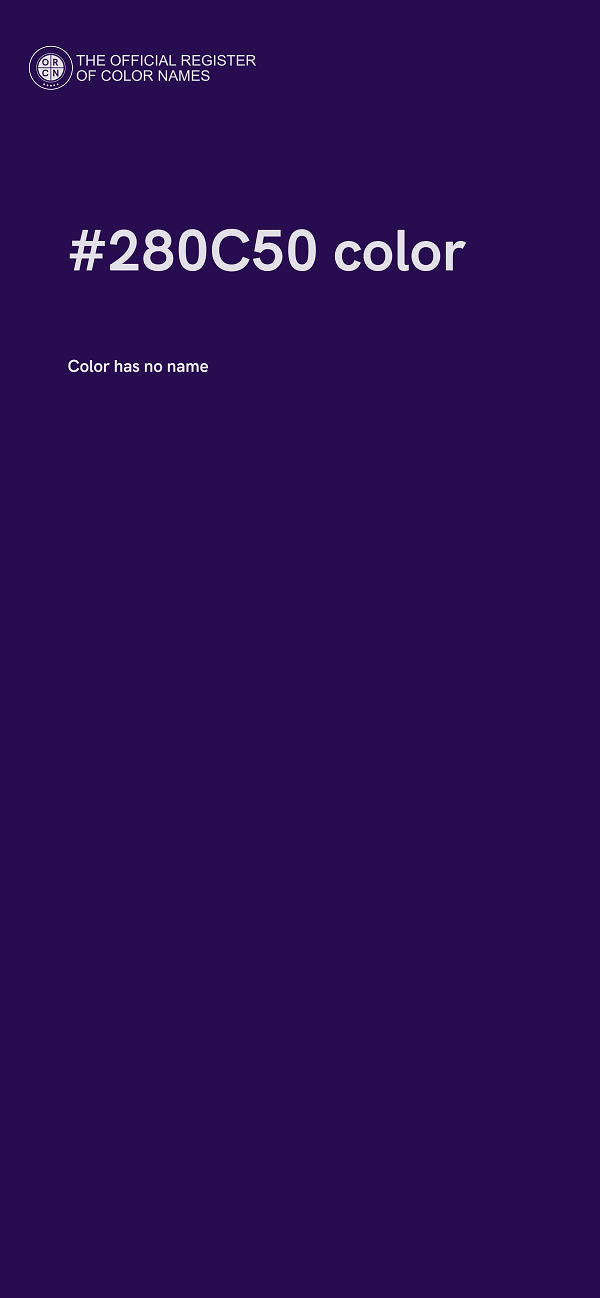 #280C50 color image