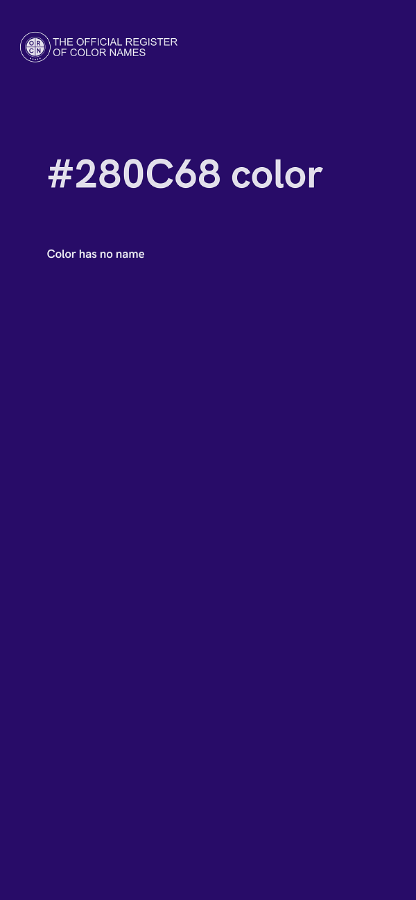 #280C68 color image