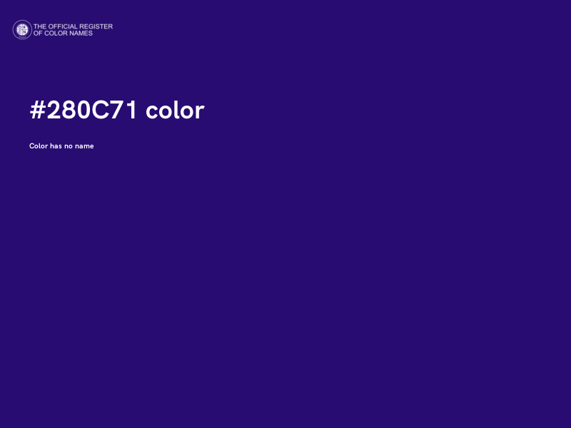 #280C71 color image