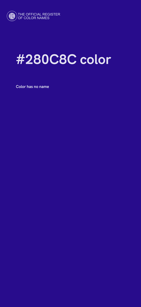 #280C8C color image