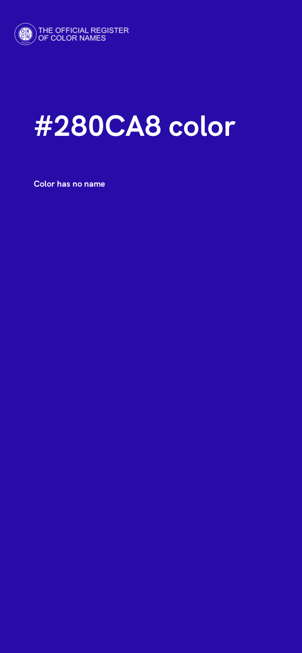 #280CA8 color image