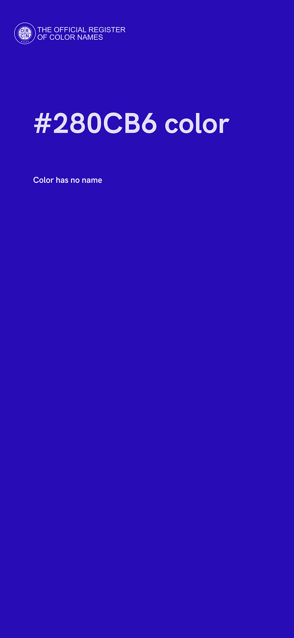 #280CB6 color image