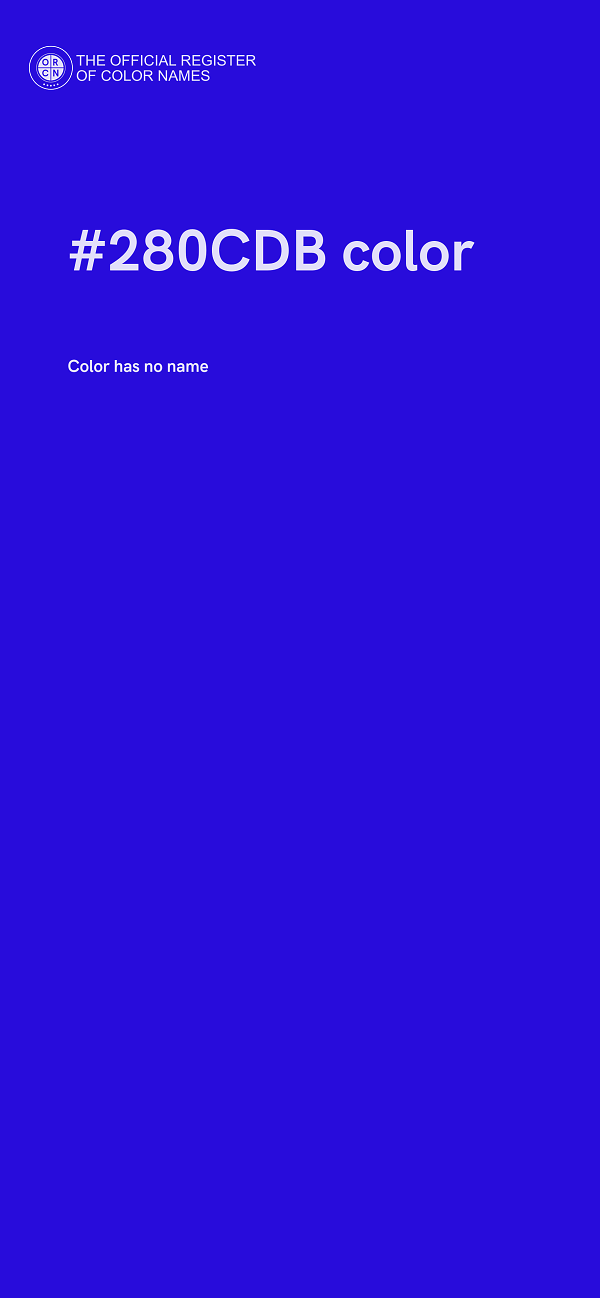 #280CDB color image
