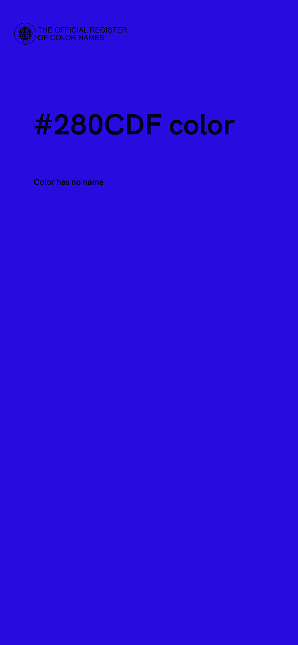 #280CDF color image
