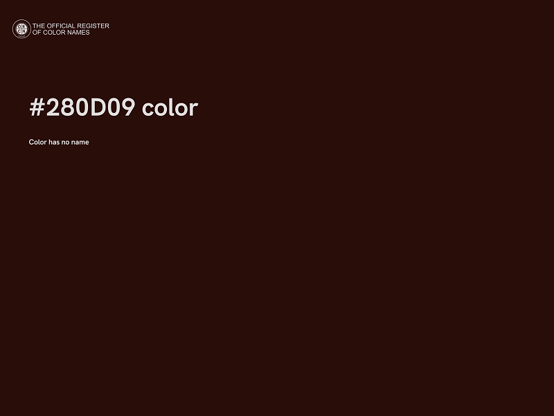 #280D09 color image