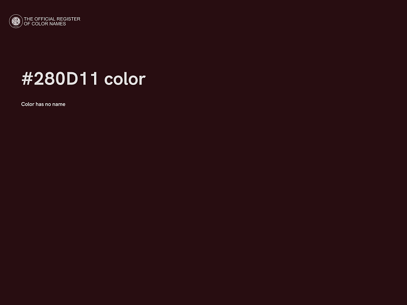 #280D11 color image