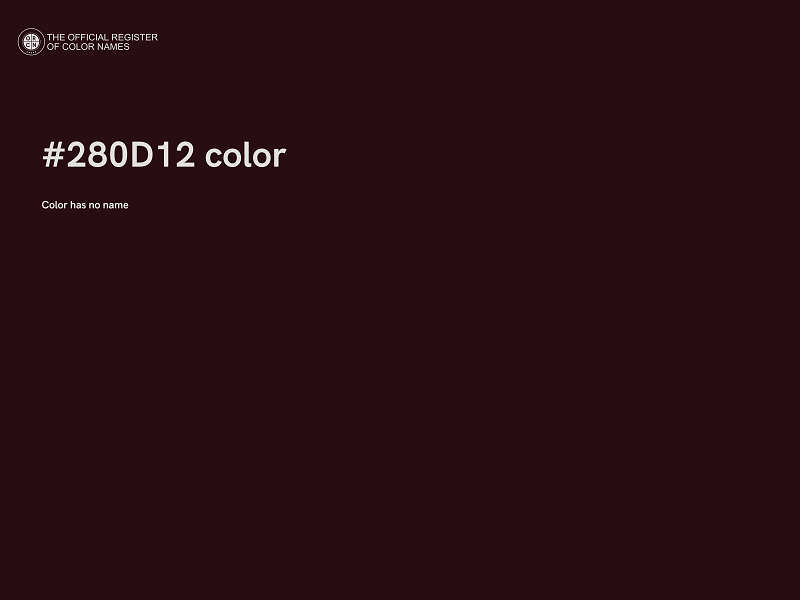 #280D12 color image