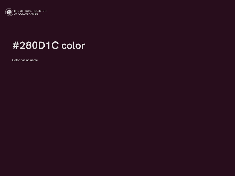 #280D1C color image