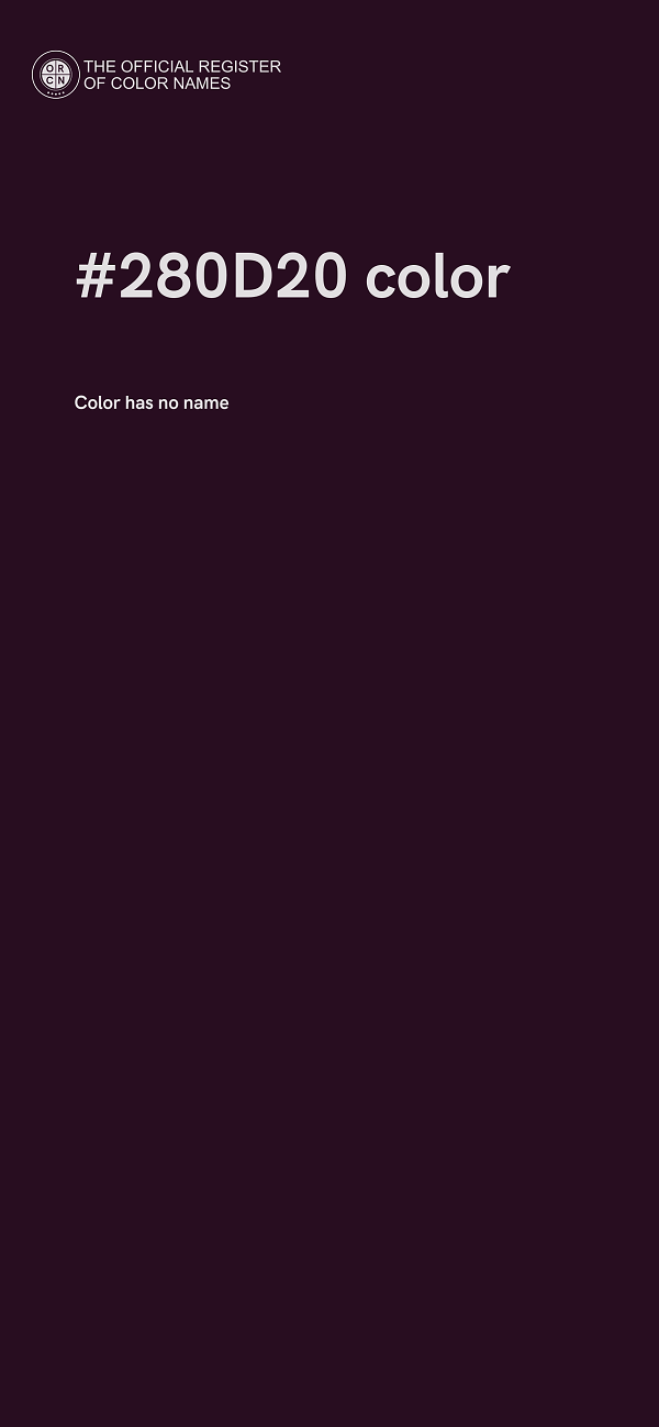 #280D20 color image
