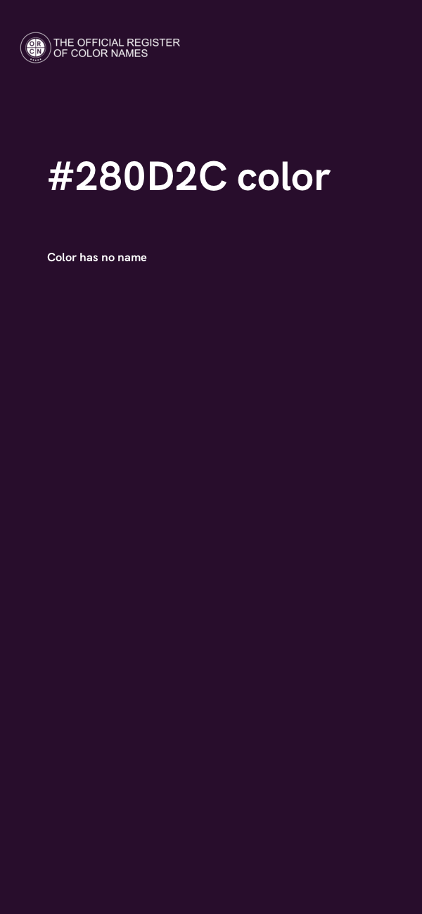 #280D2C color image