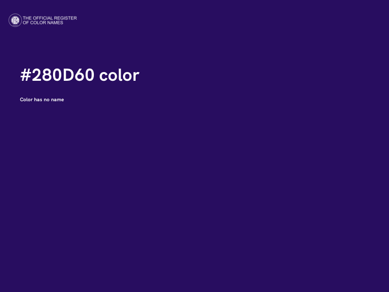#280D60 color image