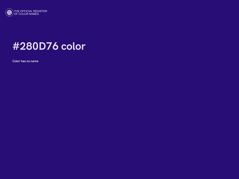 #280D76 color image