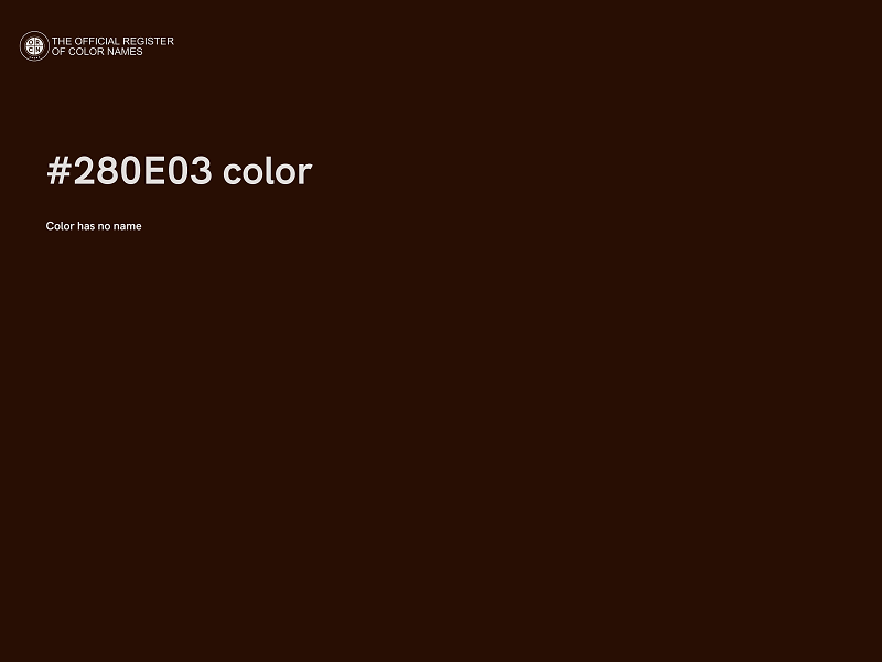 #280E03 color image