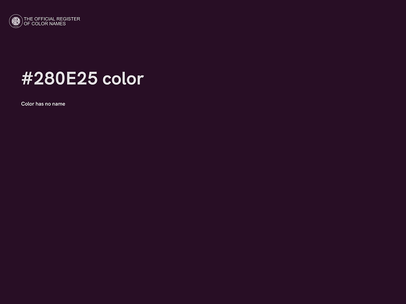 #280E25 color image