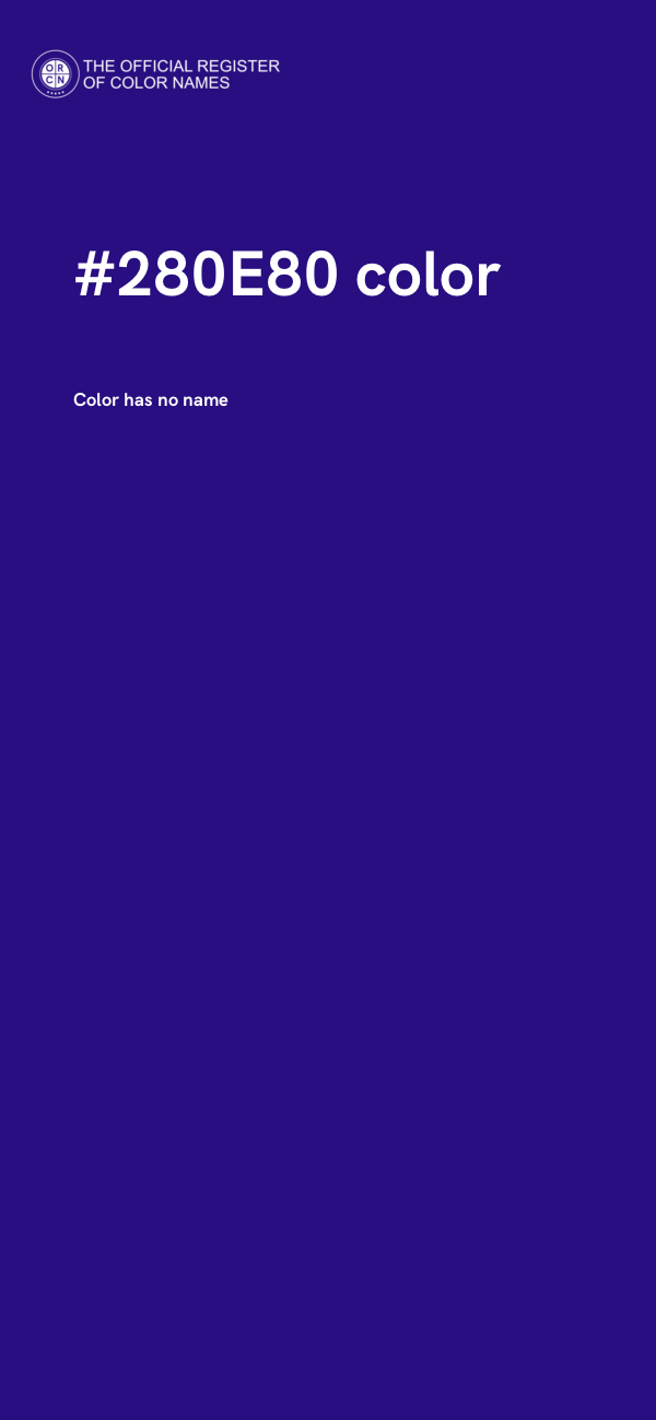 #280E80 color image