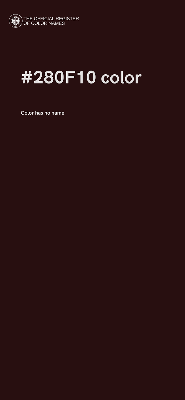 #280F10 color image