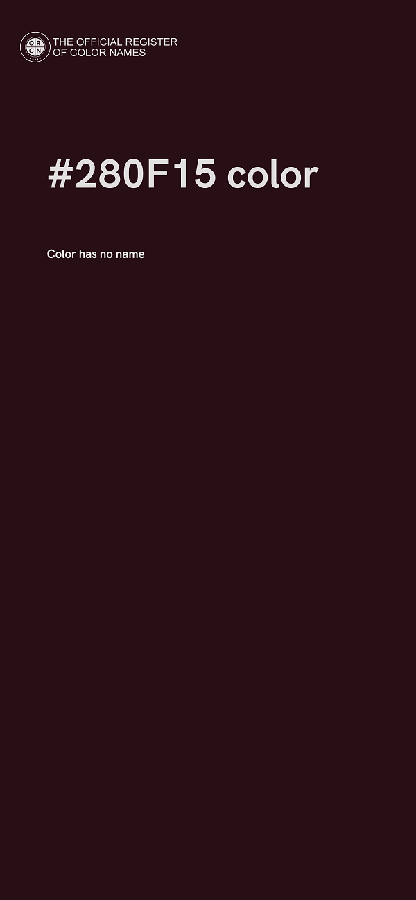 #280F15 color image