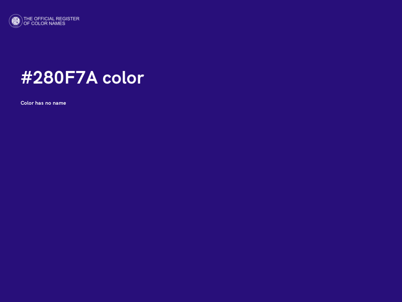 #280F7A color image