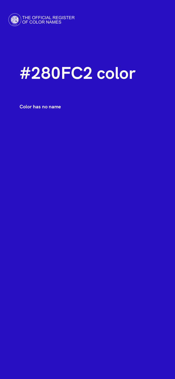 #280FC2 color image