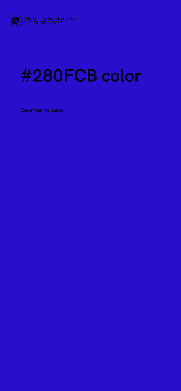 #280FCB color image