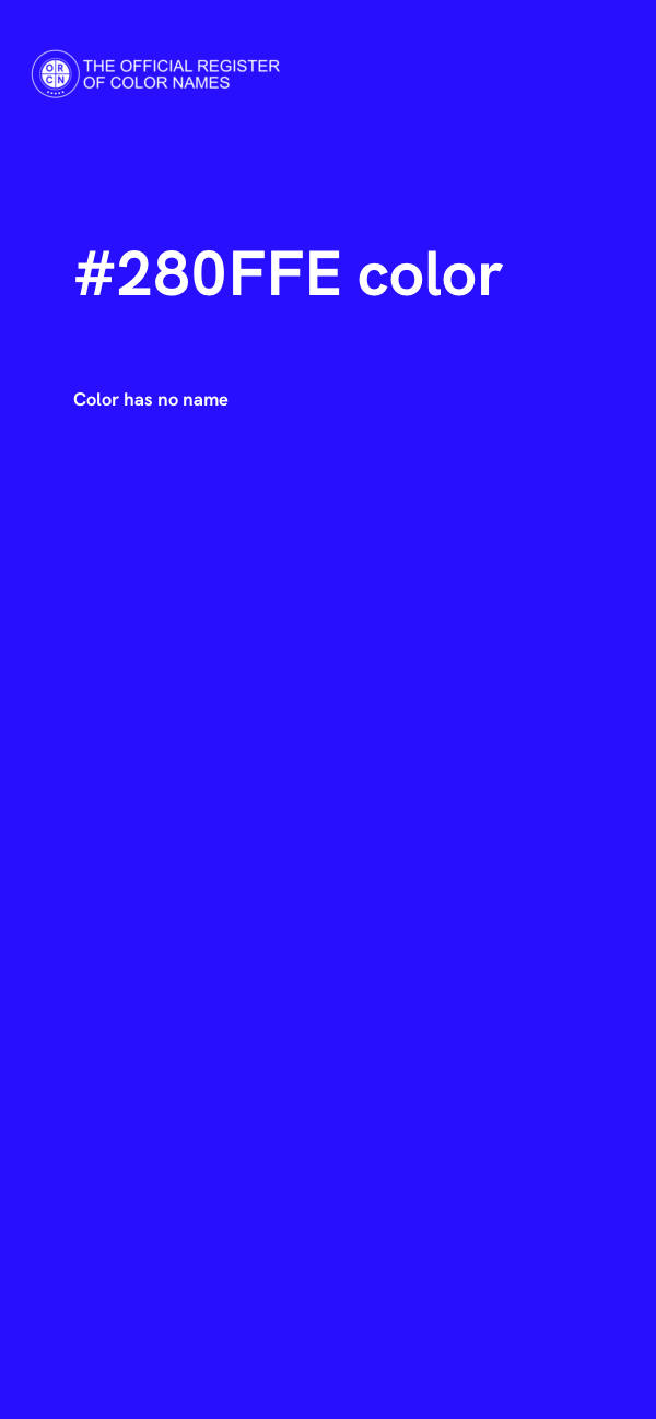 #280FFE color image