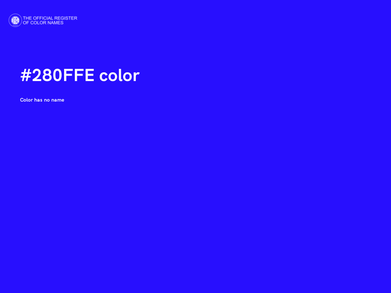 #280FFE color image