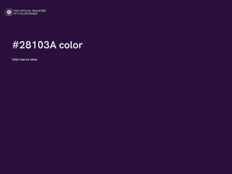 #28103A color image