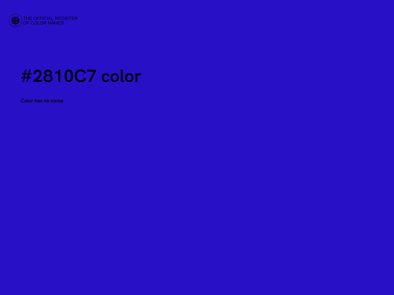 #2810C7 color image