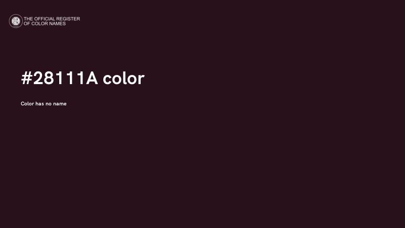 #28111A color image