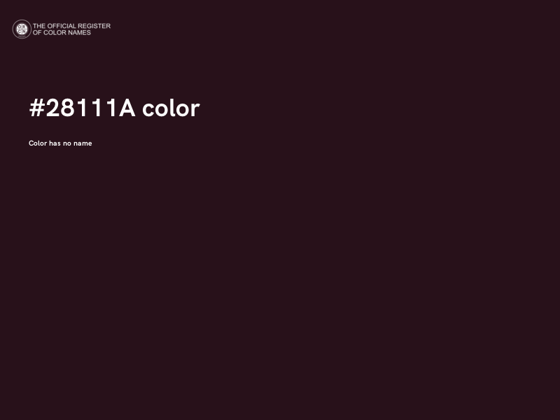 #28111A color image