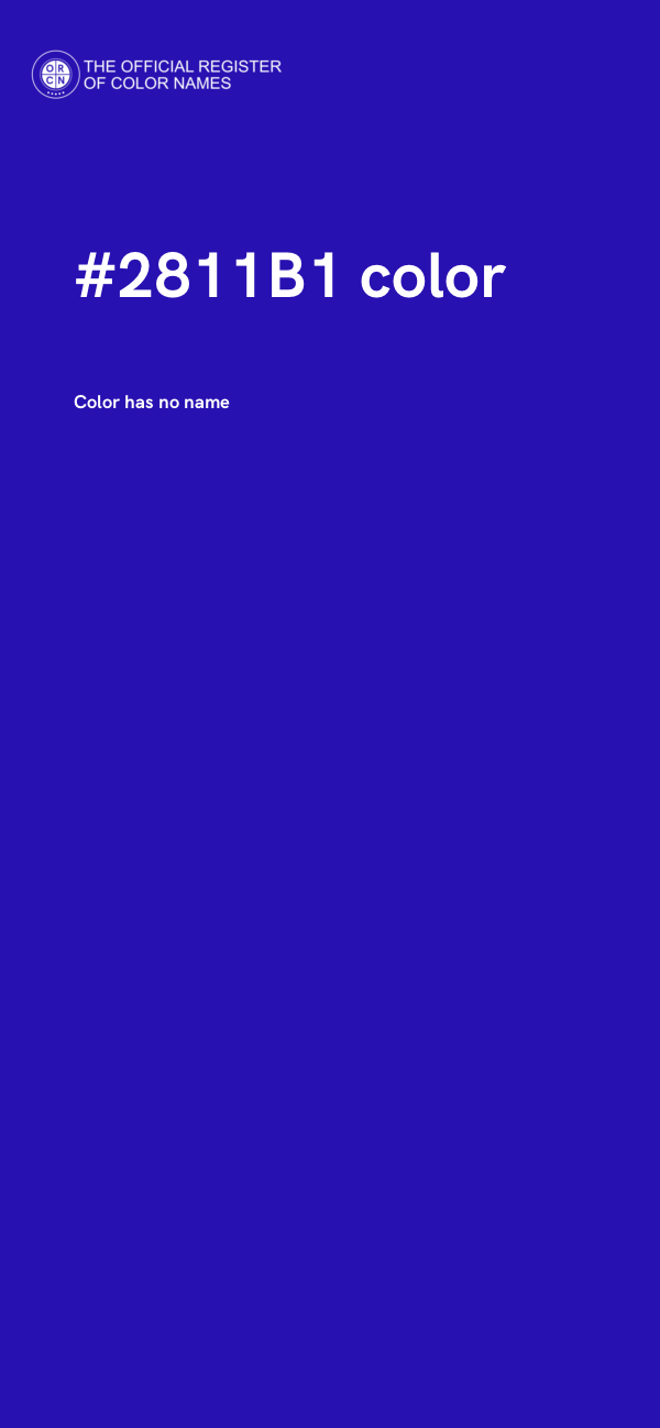 #2811B1 color image