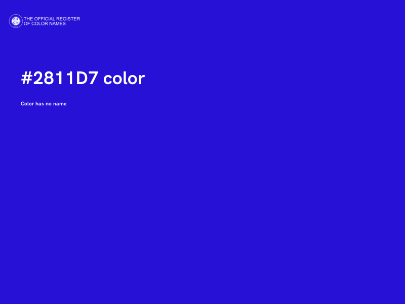 #2811D7 color image
