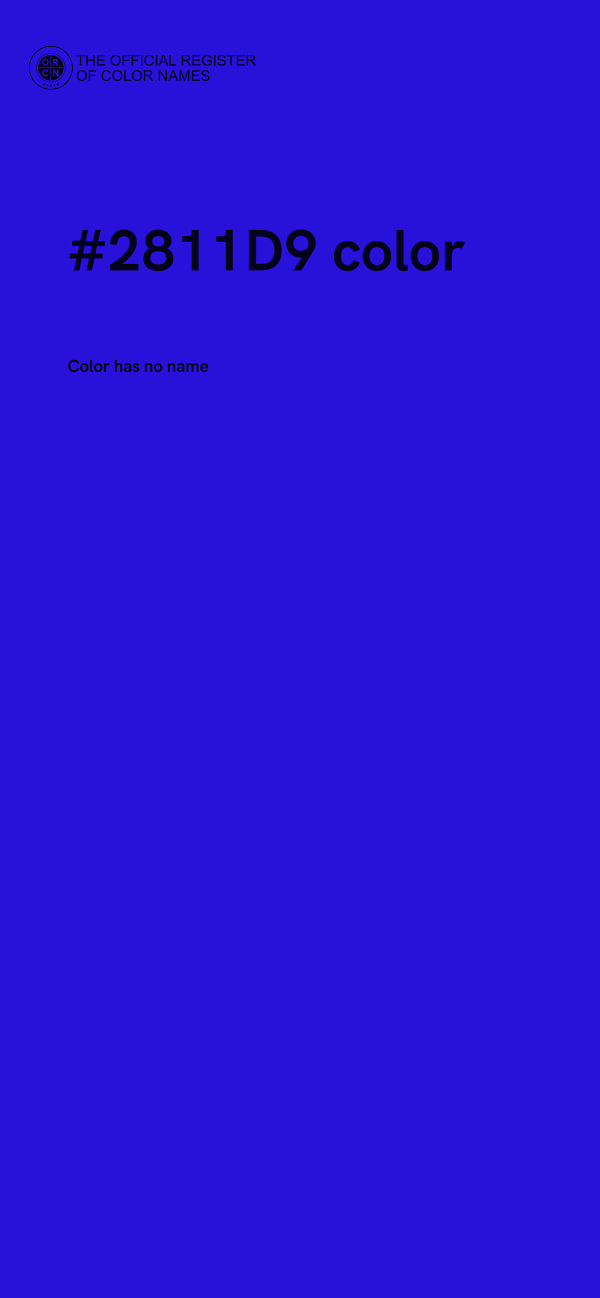 #2811D9 color image