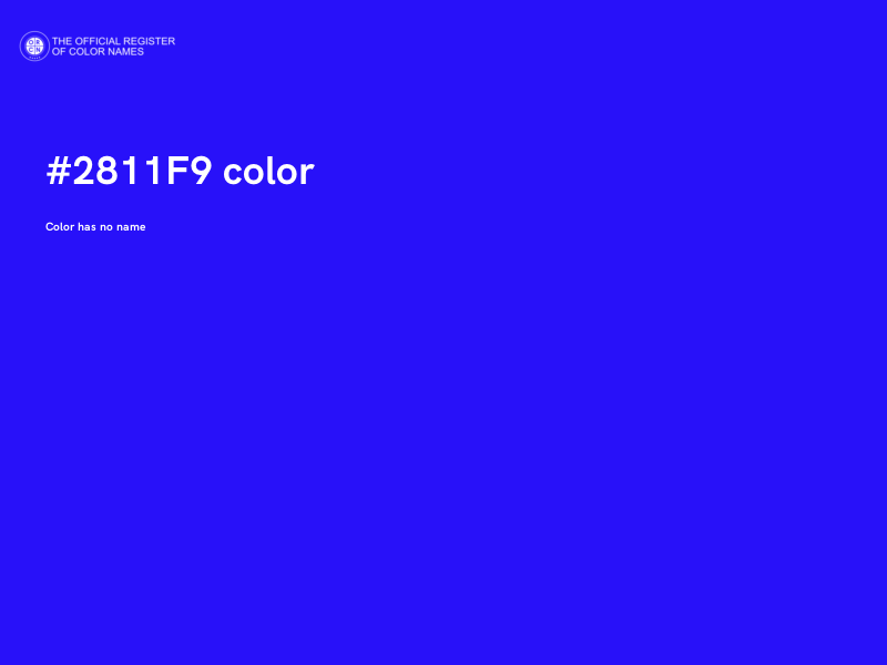 #2811F9 color image