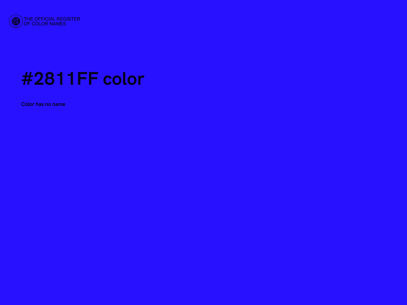 #2811FF color image