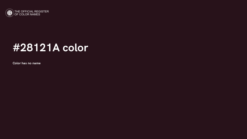 #28121A color image